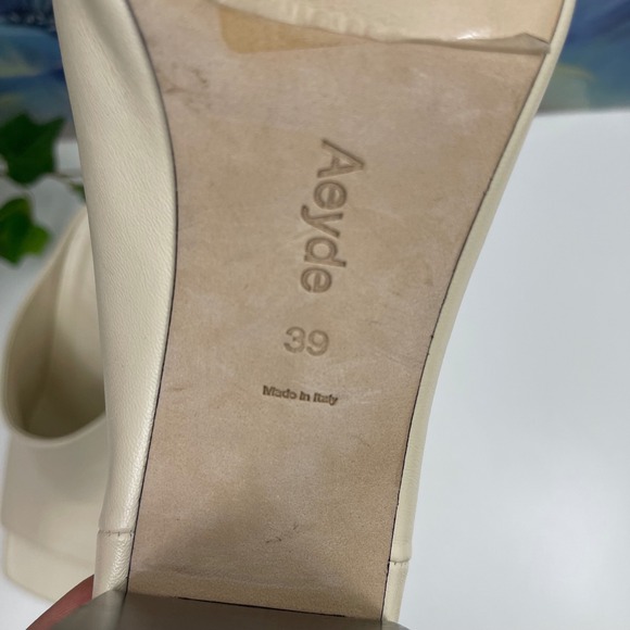 AEYDE Raf Sandal In Creamy Leather Size 39 - Picture 9 of 13